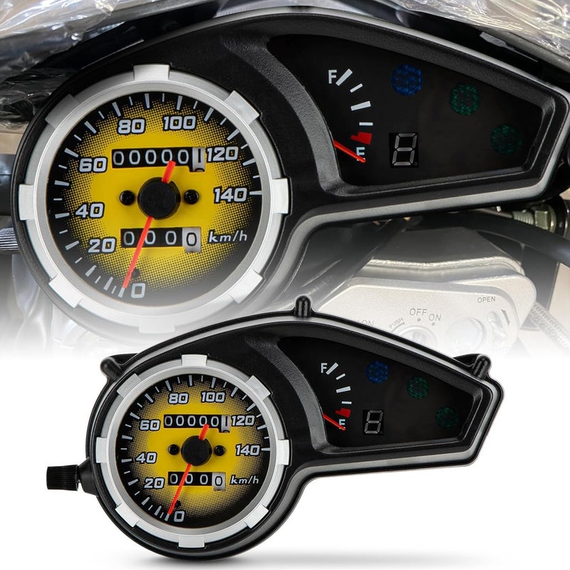 psler Speedometer for Hawk 250 - Motorcycle Speedometer Motorcycle Tachometer Dirt Bike Odometer Fuel Gauge for Hawk 250 Hawk 250CC,1 PCS - Image 1